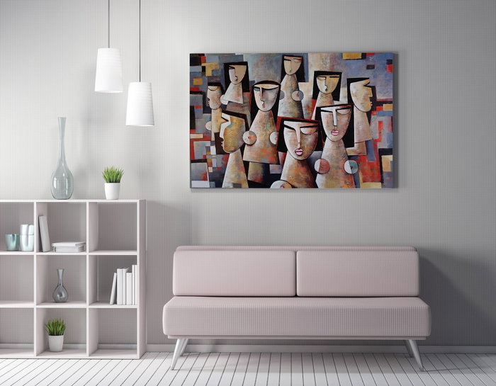 Wallity WY325 Lienzo Decorativo Multicolor 50 x 70 cm